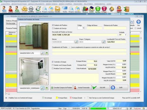 Sistema Os Vidraçaria e Esquadrias com Vendas e Financeiro v4.7 - Fpqsystem 682592