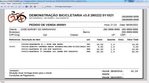 Sistema para Loja de Bicicletaria com Serviços Vendas Estoque e Financeiro v3.0 Plus 682290