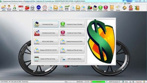 Sistema para Loja de Bicicletaria com Serviços Vendas Estoque e Financeiro v3.0 Plus - Fpqsystem 682291