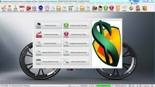 Sistema para Loja de Bicicletaria com Serviços Vendas Estoque e Financeiro v3.0 Plus 682291