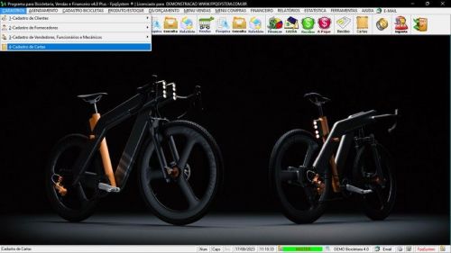 Sistema para Loja de Bicicletaria com Serviços Vendas Estoque e Financeiro v4.0 Plus 682002