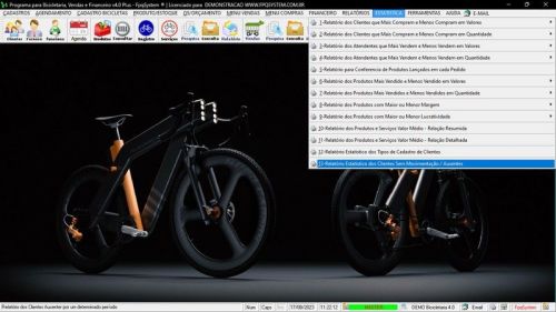 Sistema para Loja de Bicicletaria com Serviços Vendas Estoque e Financeiro v4.0 Plus - Fpqsystem 682004