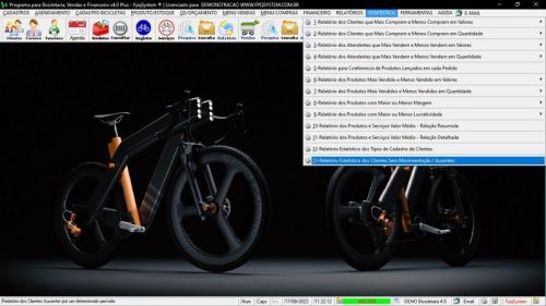 Sistema para Loja de Bicicletaria com Serviços Vendas Estoque e Financeiro v4.0 Plus 682004