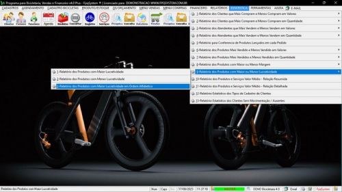 Sistema para Loja de Bicicletaria com Serviços Vendas Estoque e Financeiro v4.0 Plus - Fpqsystem 682005
