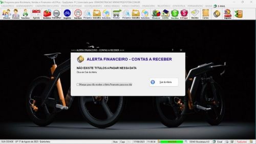 Sistema para Loja de Bicicletaria com Serviços Vendas Estoque e Financeiro v4.0 Plus - Fpqsystem 682007