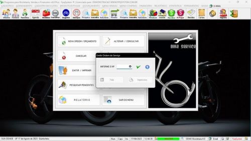 Sistema para Loja de Bicicletaria com Serviços Vendas Estoque e Financeiro v4.0 Plus 682013