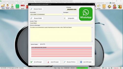 Sistema para Loja de Bicicletaria com Serviços Vendas Estoque e Financeiro v6.0 Plus Whatsapp 682123