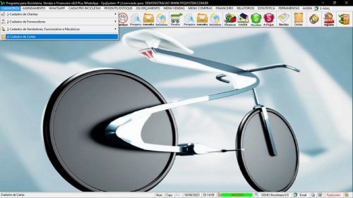Sistema para Loja de Bicicletaria com Serviços Vendas Estoque e Financeiro v6.0 Plus Whatsapp 682124