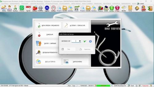 Sistema para Loja de Bicicletaria com Serviços Vendas Estoque e Financeiro v6.0 Plus Whatsapp 682135