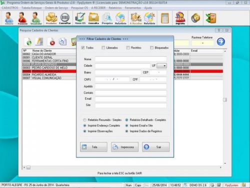 Sistema para Orçamento e Ordem de Serviço para Eletricista v2.6 - Fpqsystem 658831