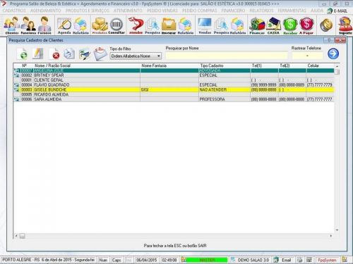 Sistema para Salão de Beleza Agendamento Financeiro v3.0 - Fpqsystem 661600