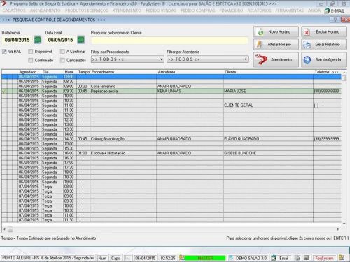 Sistema para Salão de Beleza Agendamento Financeiro v3.0 - Fpqsystem 661610