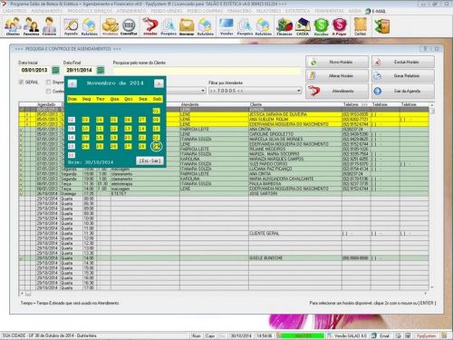 Sistema para Salão de Beleza Agendamento Financeiro v4.0 Plus - Fpqsystem 661560