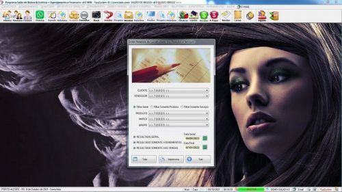 Sistema para Salão de Beleza Agendamento Financeiro v6.0 Plus  Whatsapp via Atendimento - Fpqsystem 661491