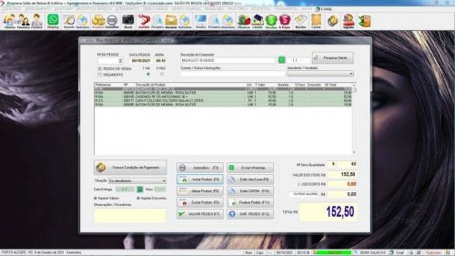 Sistema para Salão de Beleza Agendamento Financeiro v6.0 Plus  Whatsapp via Atendimento - Fpqsystem 661494