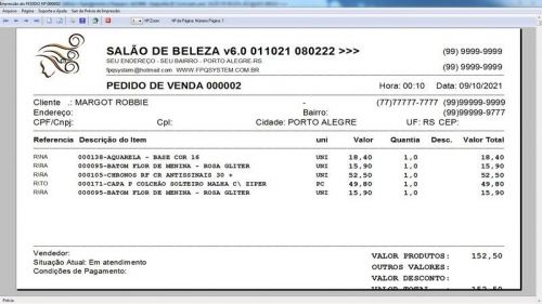 Sistema para Salão de Beleza Agendamento Financeiro v6.0 Plus - Fpqsystem 661496