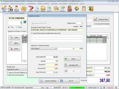 Sistema para Salão de Beleza v1.0 - Fpqsystem 661700