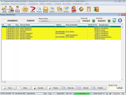 Sistema para Salão de Beleza v1.0 - Fpqsystem 661702