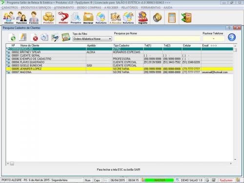 Sistema para Salão de Beleza v1.0 - Fpqsystem 661713