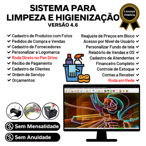 Sistema Para Serviços de Limpeza e Higienização e Orçamentos Financeiro V4.6 - Fpqsystem 664497