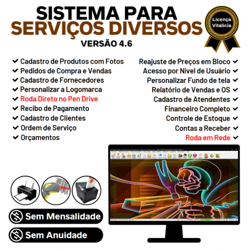 Sistema Para Serviços Diversos e Orçamentos Financeiro V4.6 - Fpqsystem 664656