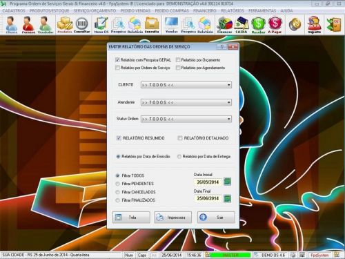 Sistema Para Serviços Diversos e Orçamentos Financeiro V4.6 - Fpqsystem 664680