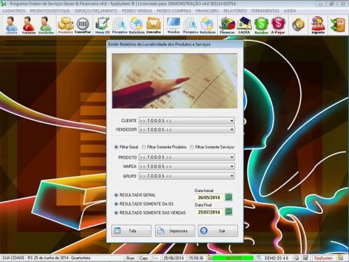 Sistema Para Serviços Diversos e Orçamentos Financeiro V4.6 - Fpqsystem 664691
