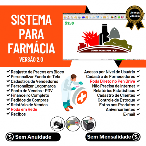 Sistema Pdv Para Farmácia Com Estoque Financeiro V2.0 Plus - Fpqsystem 661777