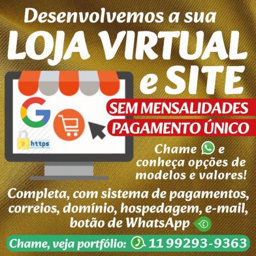 Site e Lojas Virtuais Completos Personalizados 745382