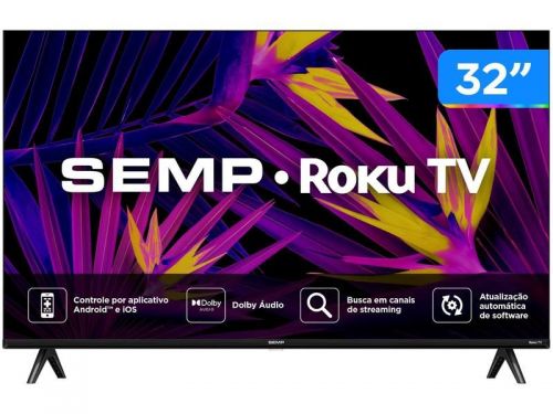 Smart Tv 32 Hd Led Semp 32r6610 Wi-fi 3 Hdmi 1 Usb 755388