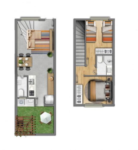 Sobrado novo 2 Dorm. 50mt2 condomínio fechado Cotia  713099