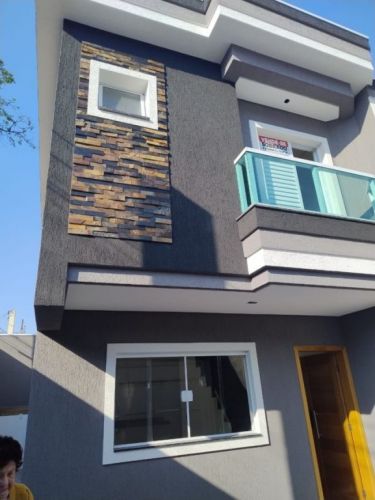 Sobrado novo à venda na Vl. Lucinda em Santo André 3 dorm. 1 suite 2 vgs. 75m 768314