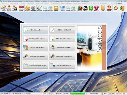 Software Os Vidraçaria e Esquadria com Vendas Financeiro e Agendamento v5.7 Plus 682629