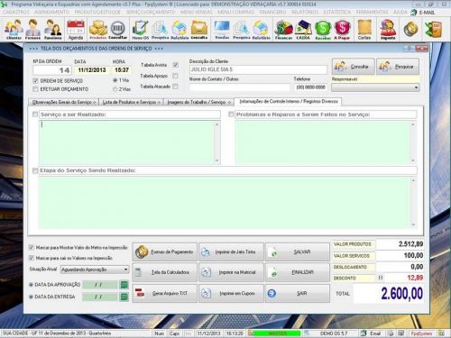 Software Os Vidraçaria e Esquadria com Vendas Financeiro e Agendamento v5.7 Plus - Fpqsystem 682631