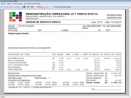 Software Os Vidraçaria e Esquadria com Vendas Financeiro e Agendamento v5.7 Plus - Fpqsystem 682632