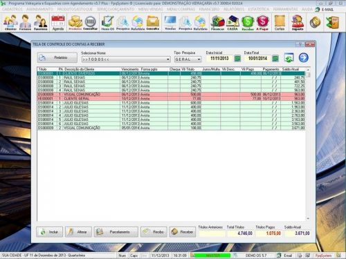 Software Os Vidraçaria e Esquadria com Vendas Financeiro e Agendamento v5.7 Plus 682643