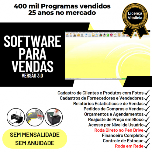 Software Controle de Estoque Pedido de Vendas e Financeiro v3.0 Plus - Fpqsystem 659694