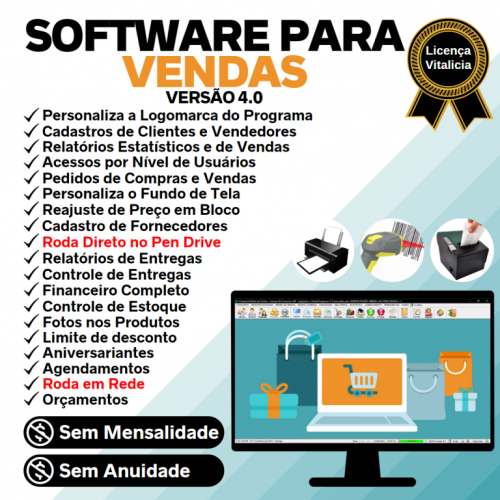 Software Controle de Estoque Pedido de Vendas e Financeiro v4.0 Plus - Fpqsystem 659652