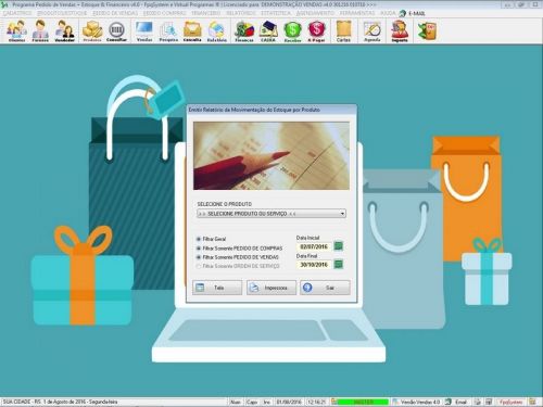 Software Controle de Estoque Pedido de Vendas e Financeiro v4.0 Plus - Fpqsystem 659679