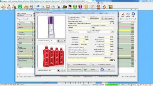 Software Controle de Estoque Pedido de Vendas e Financeiro v5.0 Plus  Whatsapp - Fpqsystem 659620