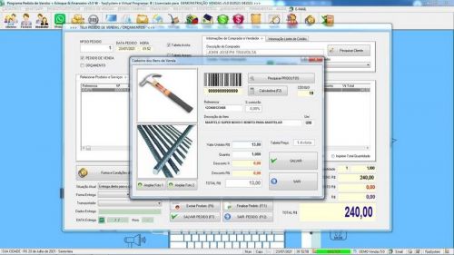 Software Controle de Estoque Pedido de Vendas e Financeiro v5.0 Plus  Whatsapp - Fpqsystem 659623