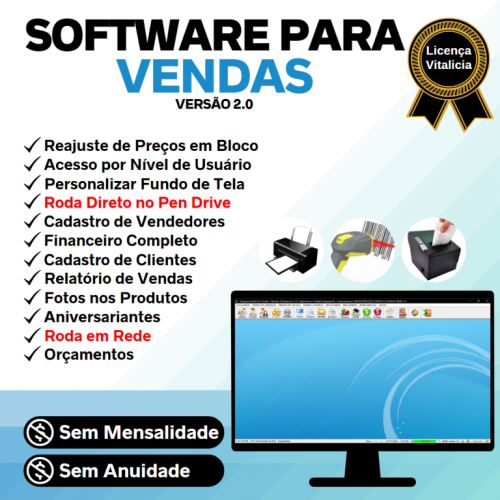 Software Controle de Estoque Pedido de Vendas Financeiro v2.0 - Fpqsystem 659733