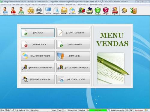 Software Controle de Estoque Pedido de Vendas Financeiro v2.0 - Fpqsystem 659753