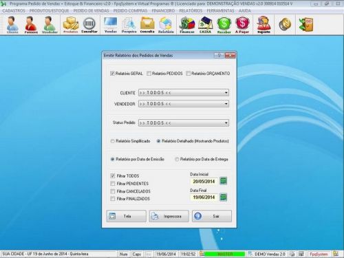Software Controle de Estoque Pedido de Vendas Financeiro v2.0 - Fpqsystem 659758