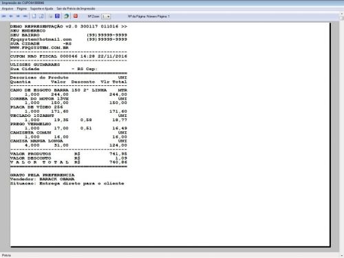 Software Gerenciar Representação Pedidos e Financeiro V2.0 - Fpqsystem  409179