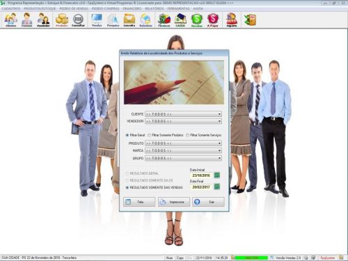 Software Gerenciar Representação Pedidos e Financeiro V2.0 - Fpqsystem  409182