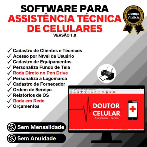 Software Ordem de Serviço Assistência Técnica Celular v1.0 - Fpqsystem 660777