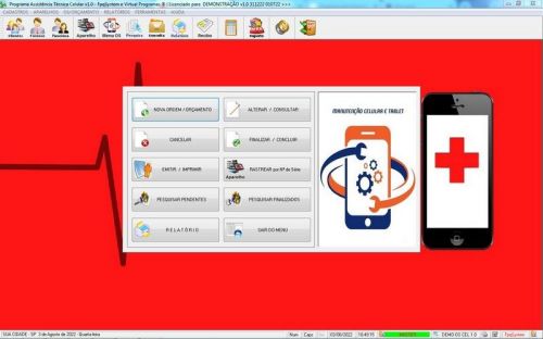 Software Ordem de Serviço Assistência Técnica Celular v1.0 - Fpqsystem 660785