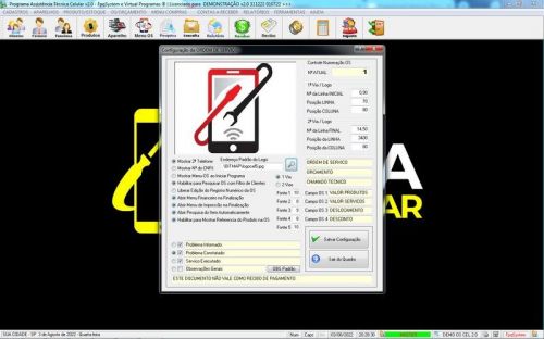 Software Ordem de Serviço Assistência Técnica Celular v2.0 - Fpqsystem 660771