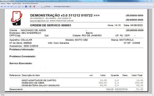 Software Ordem de Serviço Assistência Técnica Celular v3.0 - Fpqsystem 660725 Software Ordem de Serviço Assistência Técnica Celular v3.0 - Fpqsystem 660725